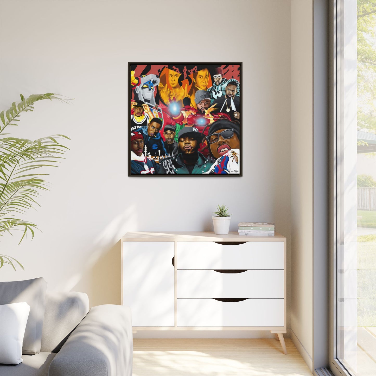 Wu-Tang Multiverse Framed Canvas Print of Original Painting
