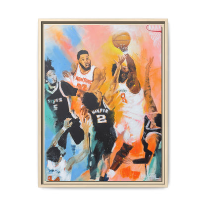 The Hand of OG Anunoby - Framed Canvas Print of Original Painting