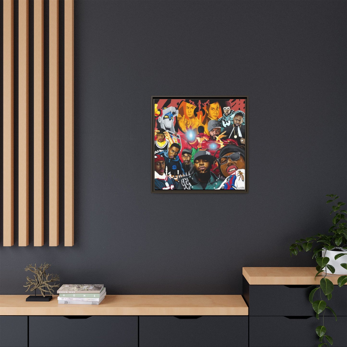 Wu-Tang Multiverse Framed Canvas Print of Original Painting