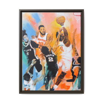 The Hand of OG Anunoby - Framed Canvas Print of Original Painting