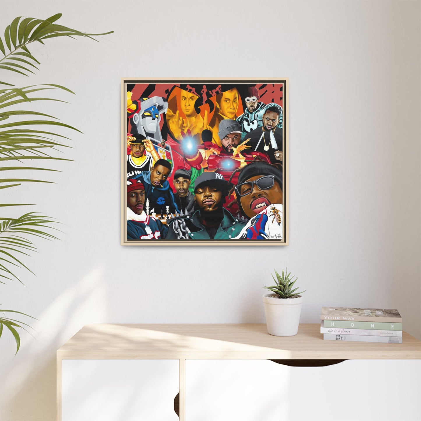 Wu-Tang Multiverse Framed Canvas Print of Original Painting