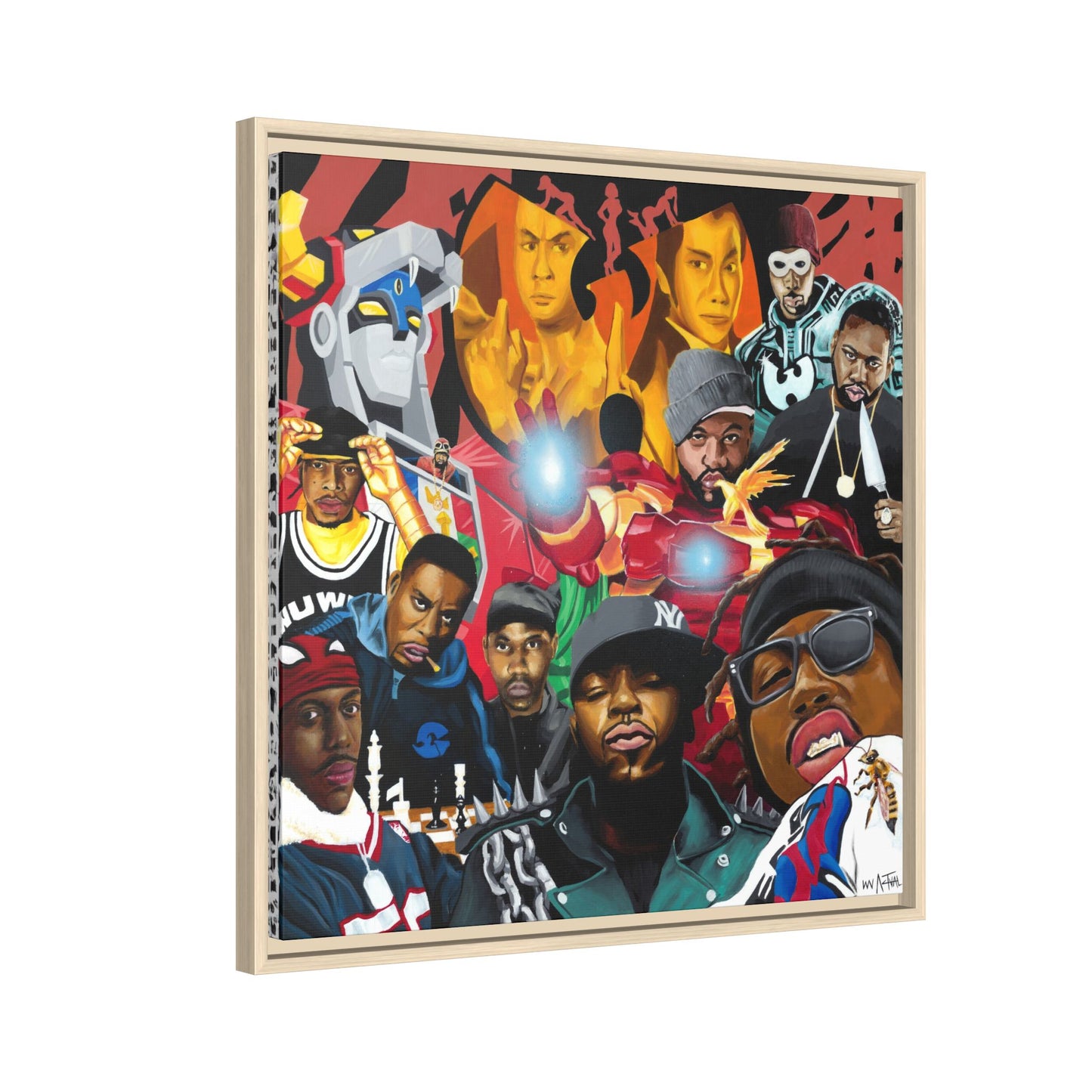 Wu-Tang Multiverse Framed Canvas Print of Original Painting