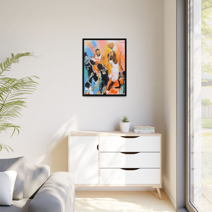 The Hand of OG Anunoby - Framed Canvas Print of Original Painting
