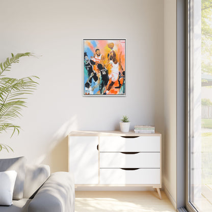 The Hand of OG Anunoby - Framed Canvas Print of Original Painting