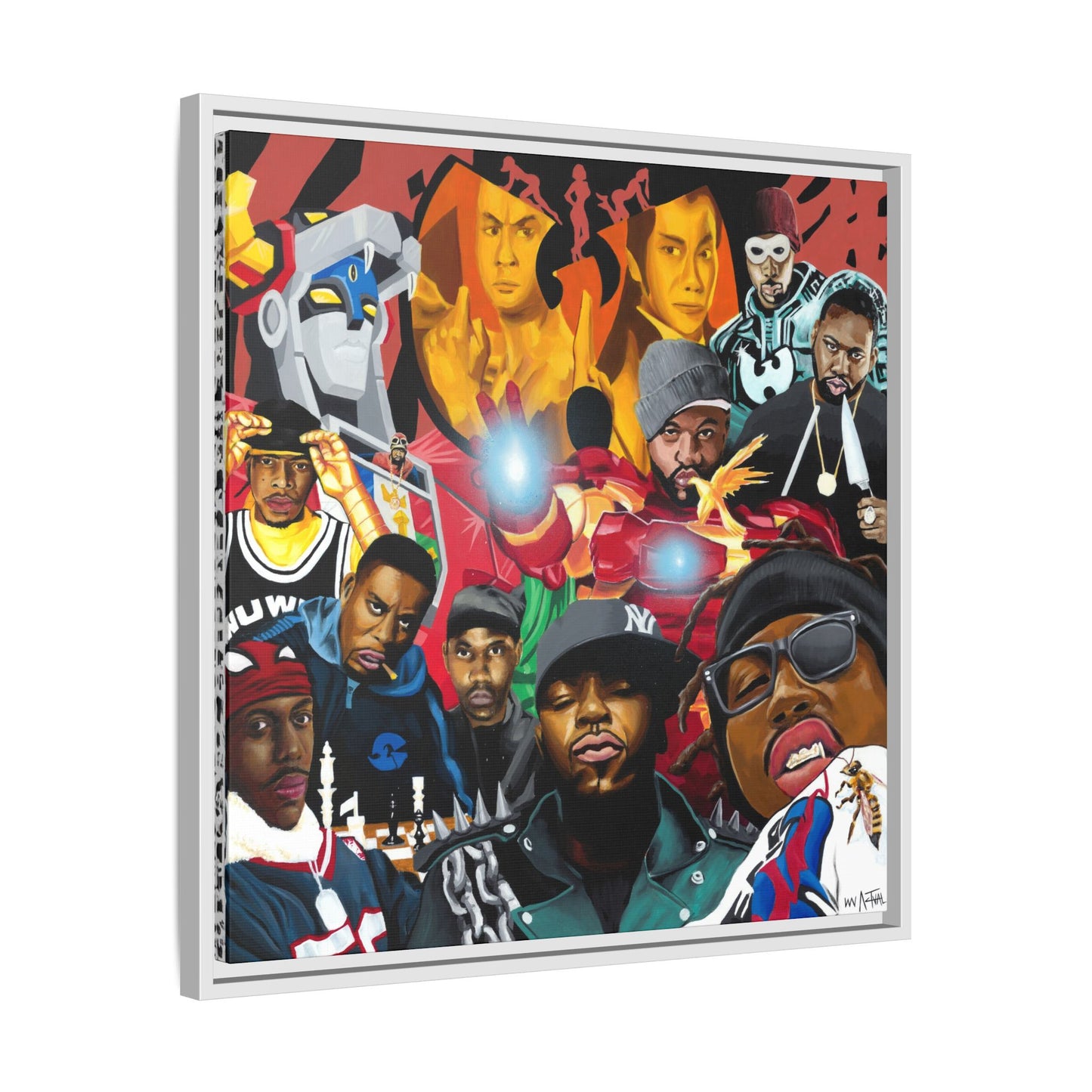 Wu-Tang Multiverse Framed Canvas Print of Original Painting