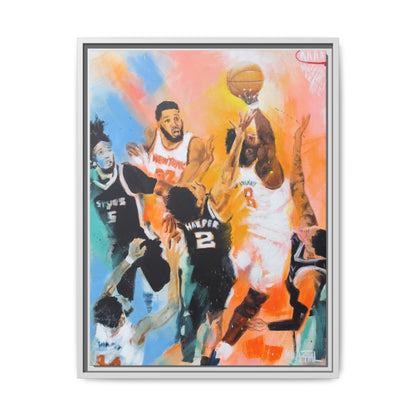 The Hand of OG Anunoby - Framed Canvas Print of Original Painting