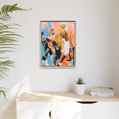 The Hand of OG Anunoby - Framed Canvas Print of Original Painting