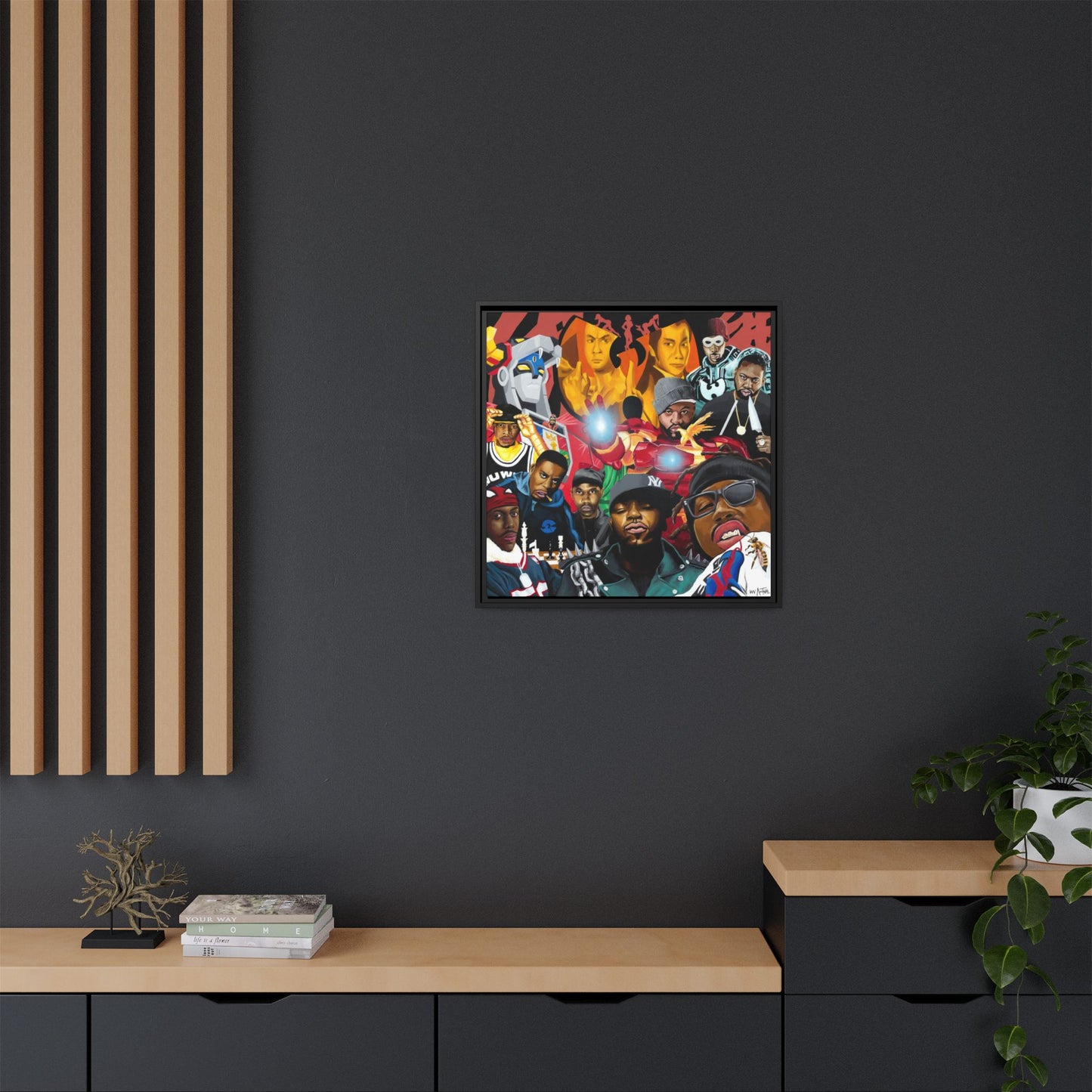 Wu-Tang Multiverse Framed Canvas Print of Original Painting