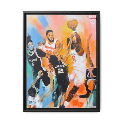 The Hand of OG Anunoby - Framed Canvas Print of Original Painting