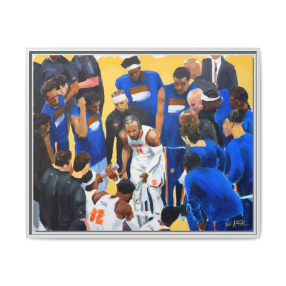 New York Knicks Eastern Conference Finals Comeback Framed Canvas Print – Jalen Brunson Painting