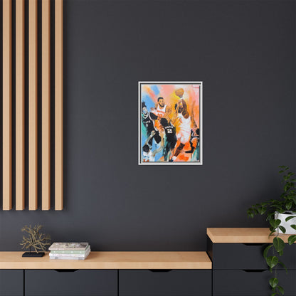 The Hand of OG Anunoby - Framed Canvas Print of Original Painting