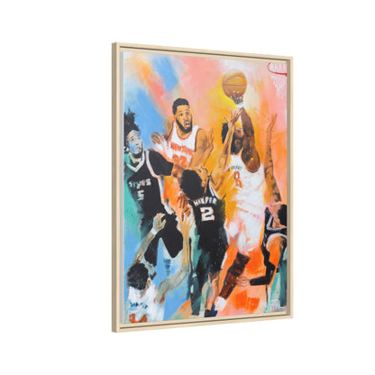 The Hand of OG Anunoby - Framed Canvas Print of Original Painting