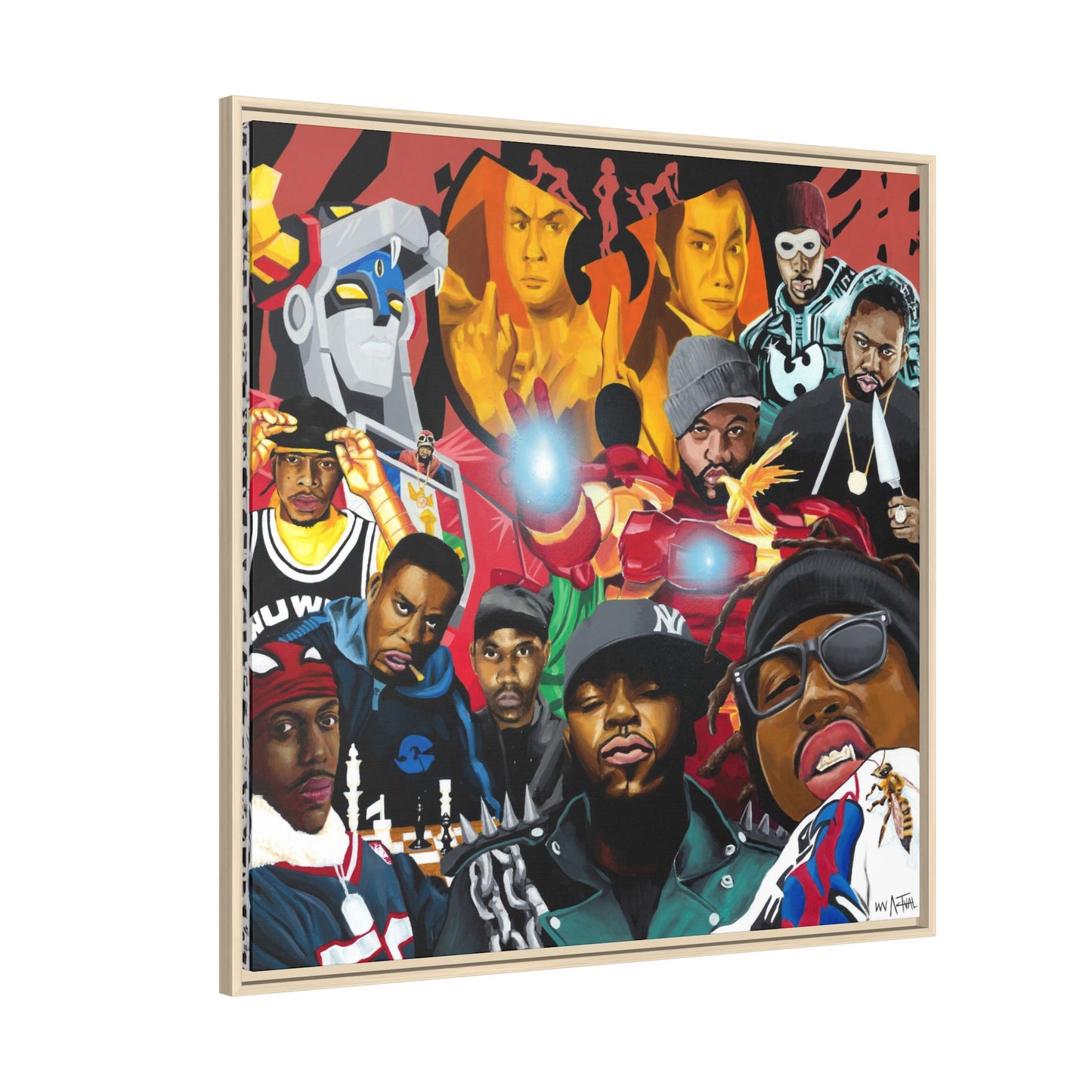Wu-Tang Multiverse Framed Canvas Print of Original Painting