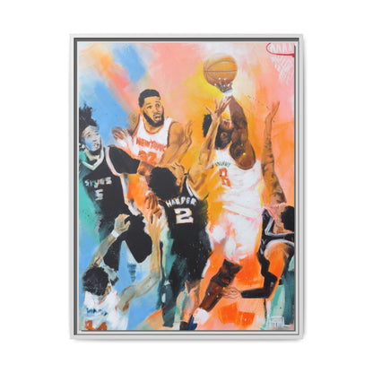 The Hand of OG Anunoby - Framed Canvas Print of Original Painting