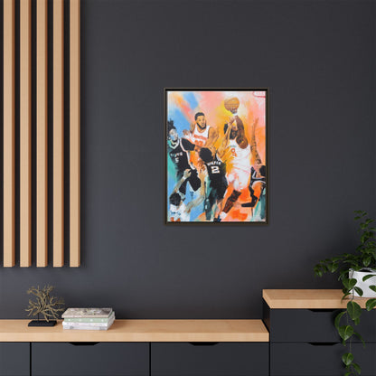 The Hand of OG Anunoby - Framed Canvas Print of Original Painting