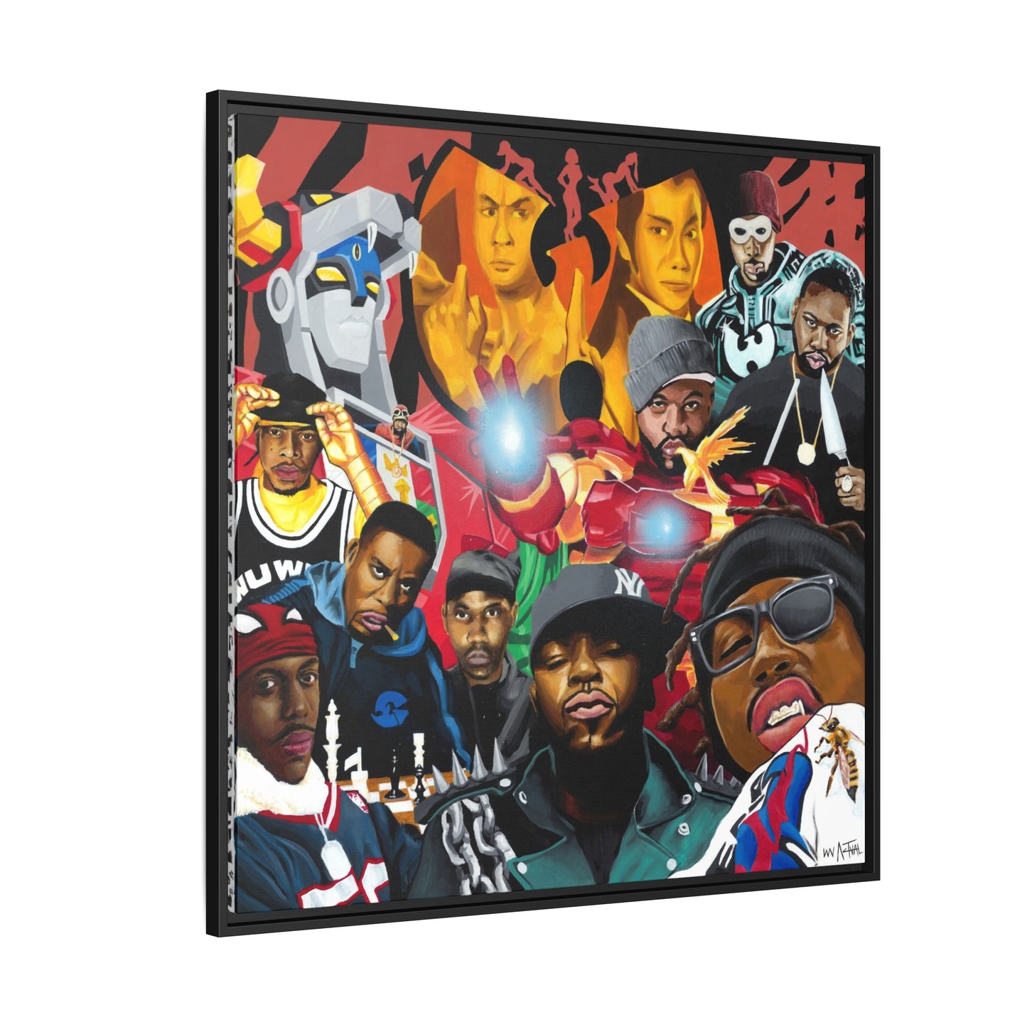 Wu-Tang Multiverse Framed Canvas Print of Original Painting