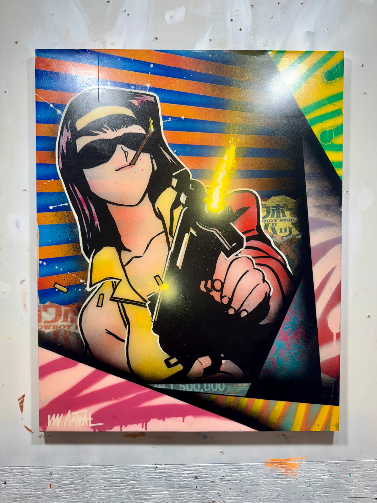 Faye Valentine - 24" x 30" Original Mixed Media Painting