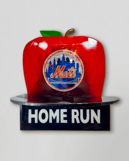 New York Mets “The Home Run Apple” Wall Art Shelf (1986 Tribute, Only 86 Made)