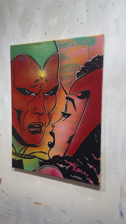 Love Is A Battlefield - 18" x 24" Original Painting