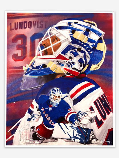 Long Live The King Henrik Lundqvist Retirement Special Edition of 30 Print